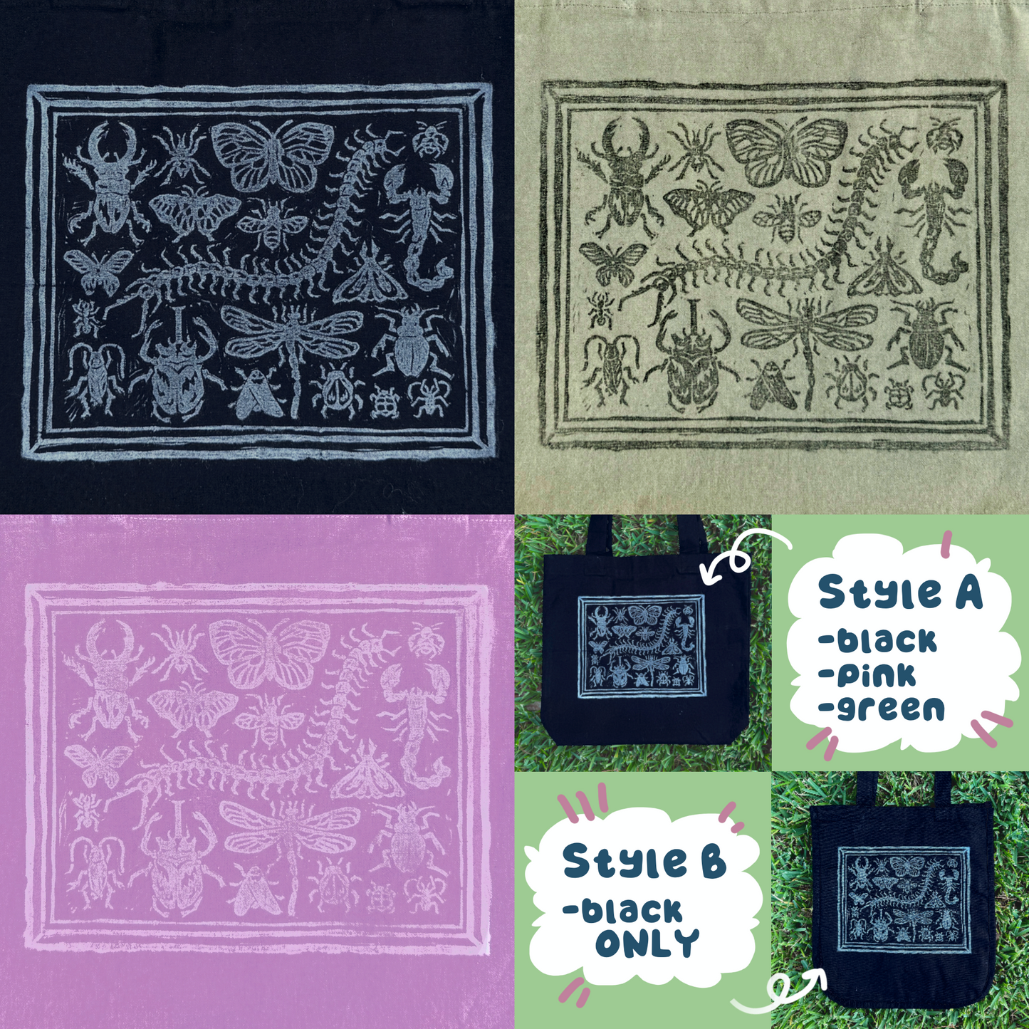 Bug Shadow-Box Tote Bag!