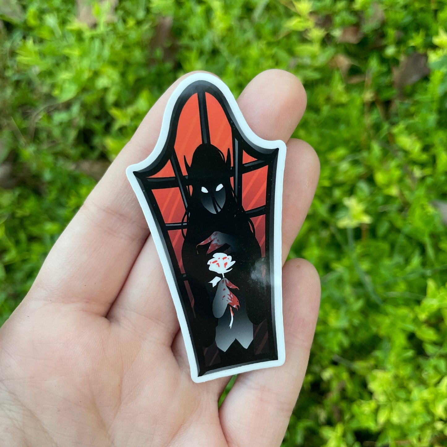 Bloody Rose Vampire Sticker