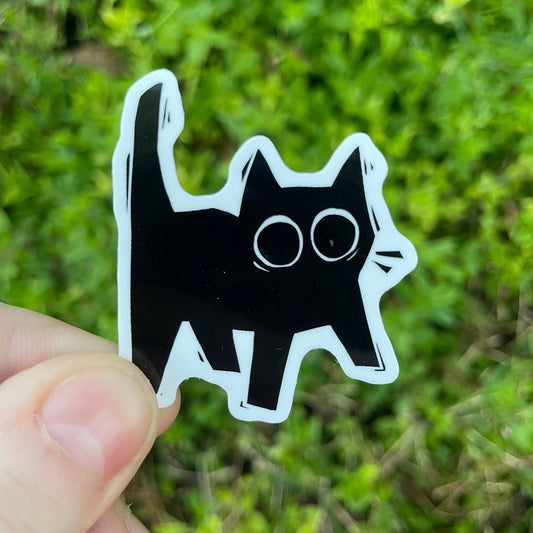 Scaredy Cat Sticker
