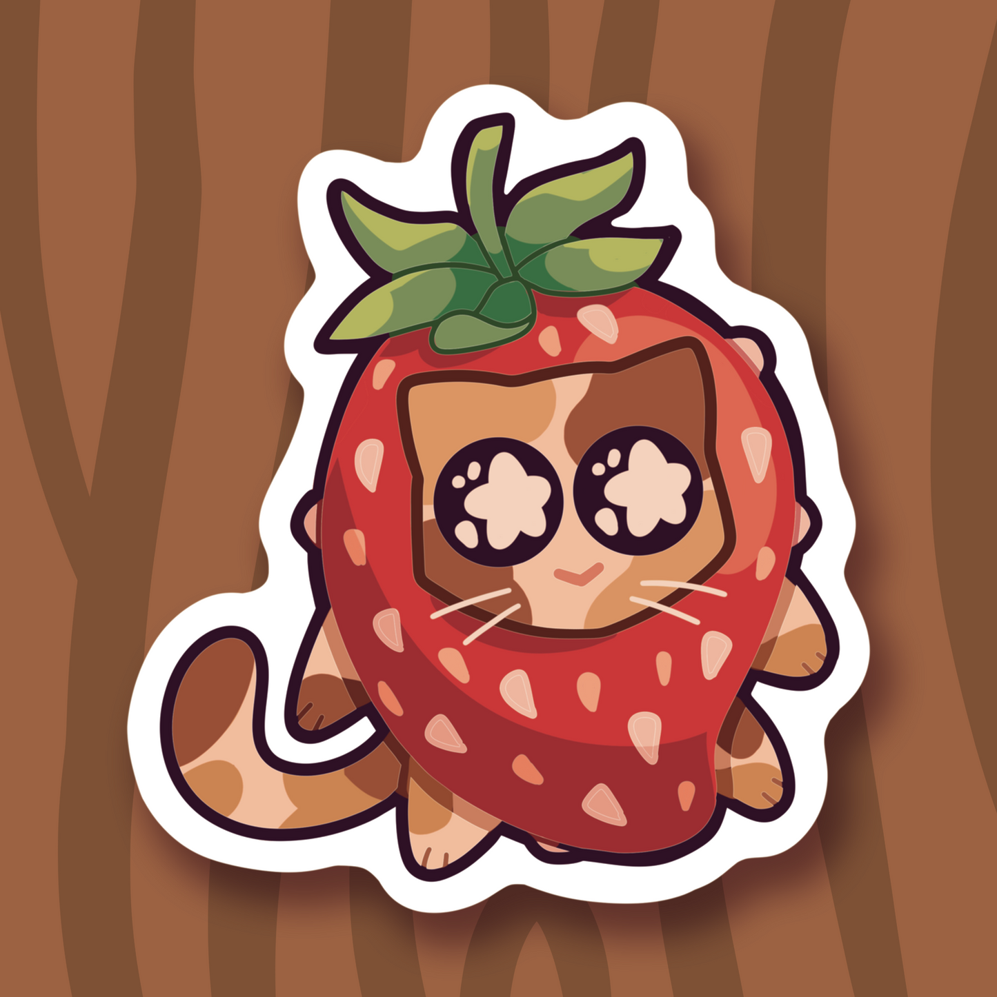 Strawberry Cat Stickers!
