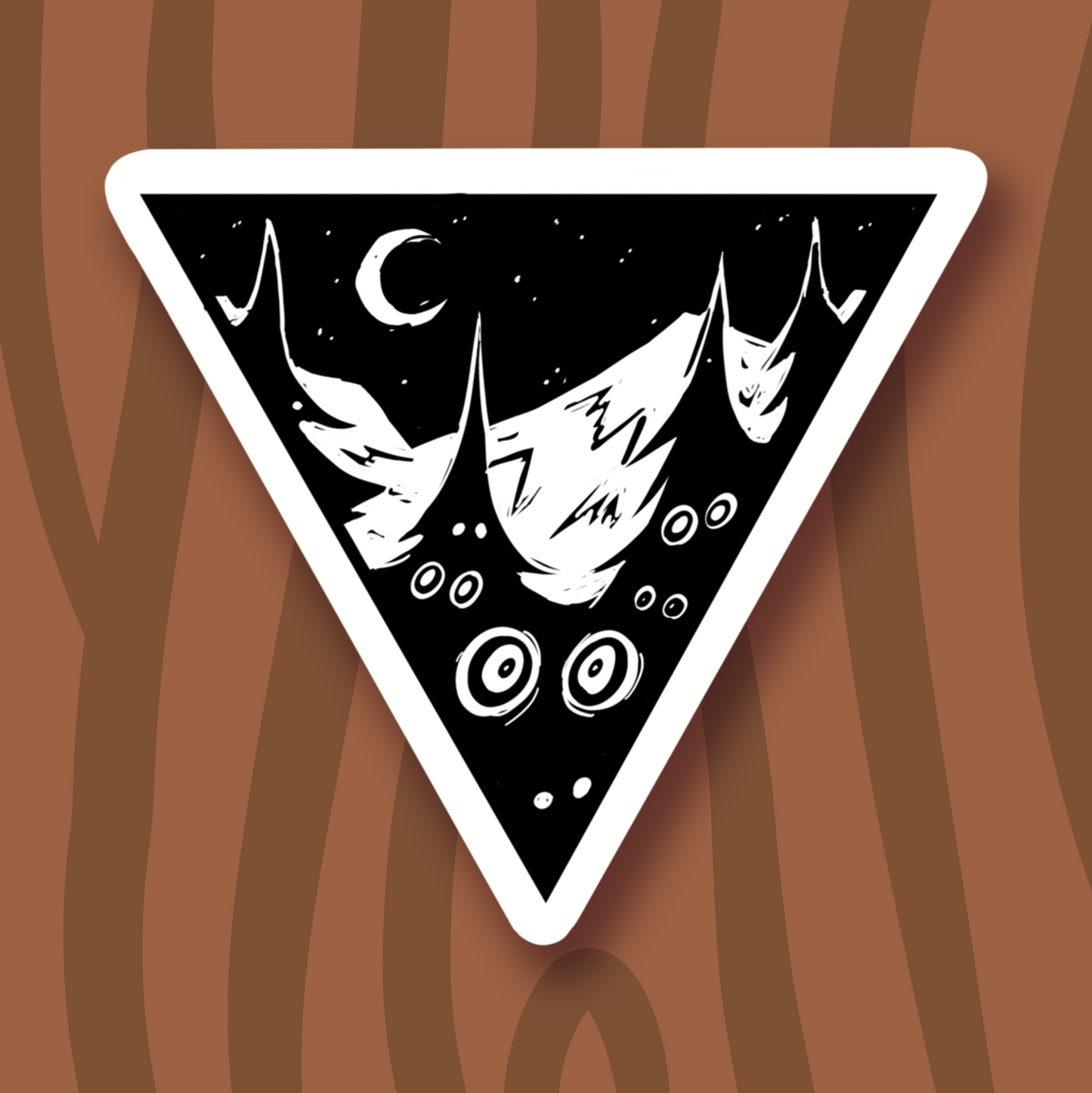 Cryptid Triangle Woods Sticker
