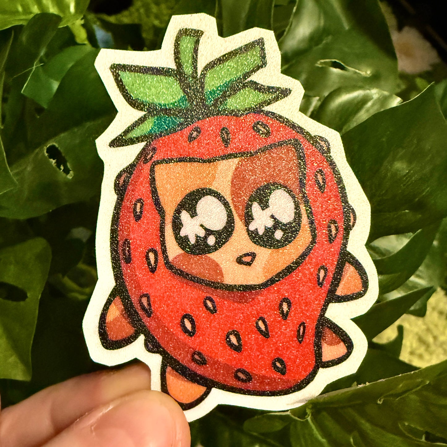 Strawberry Cat Stickers! [Sensory, Cross/Star Holo]