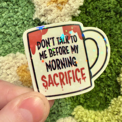 Bloody Mug Sticker [Star Holo]