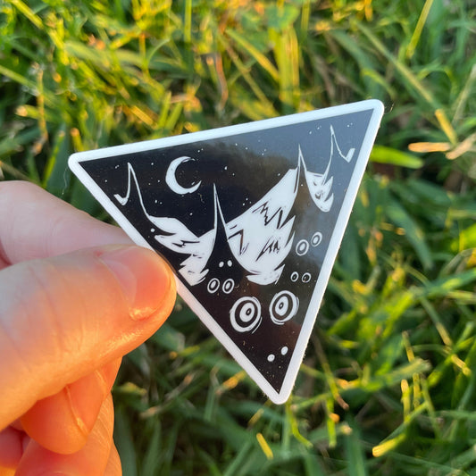 Cryptid Triangle Woods Sticker