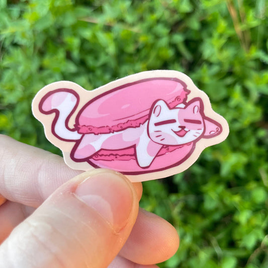 Macaroon Cat Sticker!