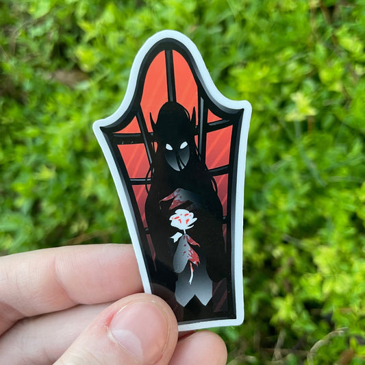 Bloody Rose Vampire Sticker