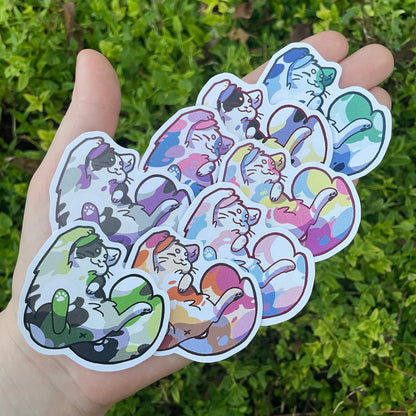 Pride Calico Cat Stickers!