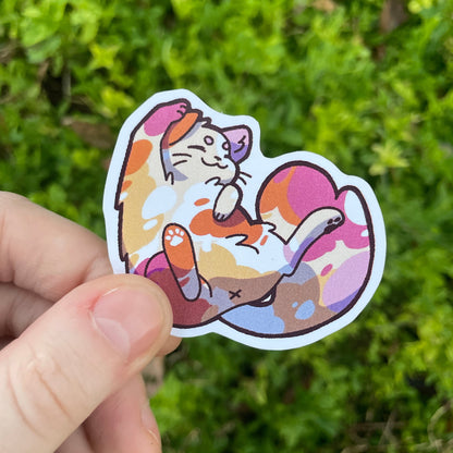 Pride Calico Cat Stickers!