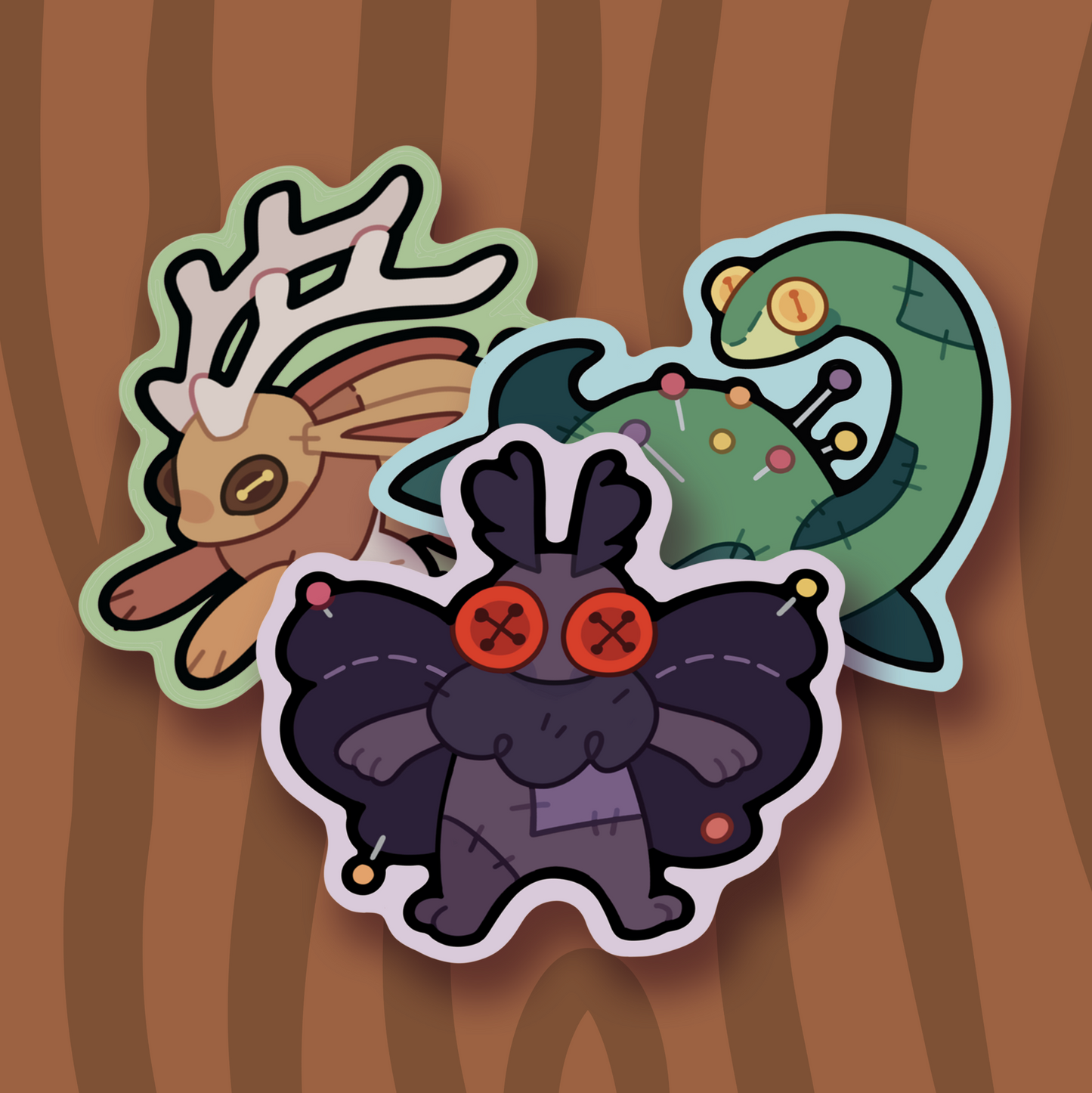 Plush Cryptids Stickers