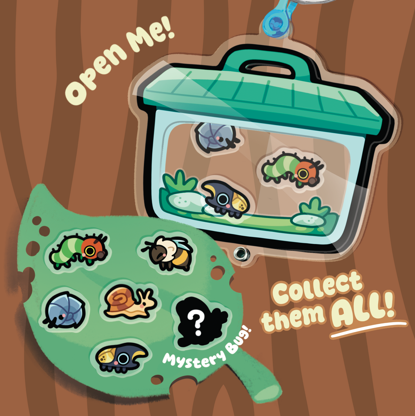 Bug Catcher Shaker Keychain
