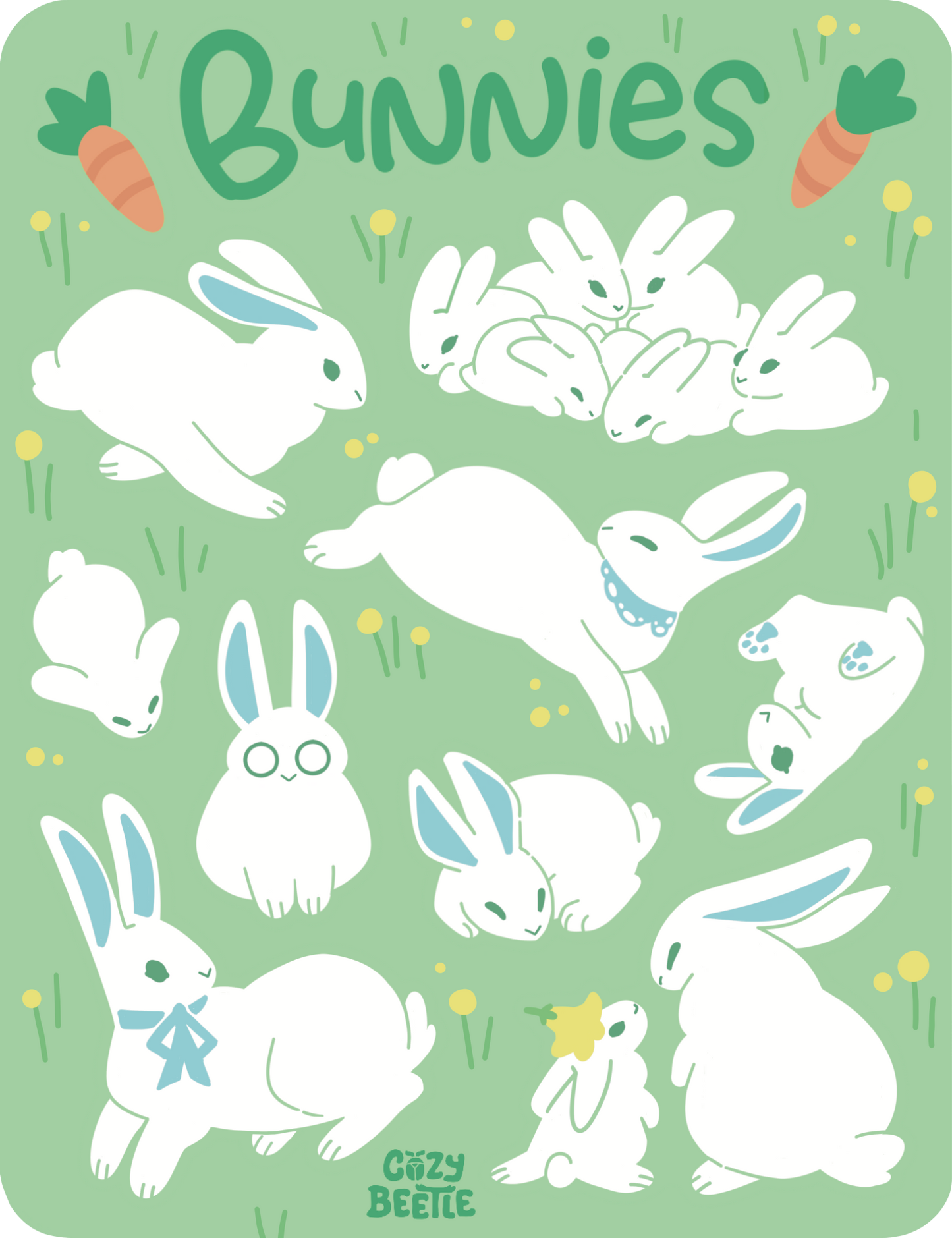 Bunny Sticker Sheet