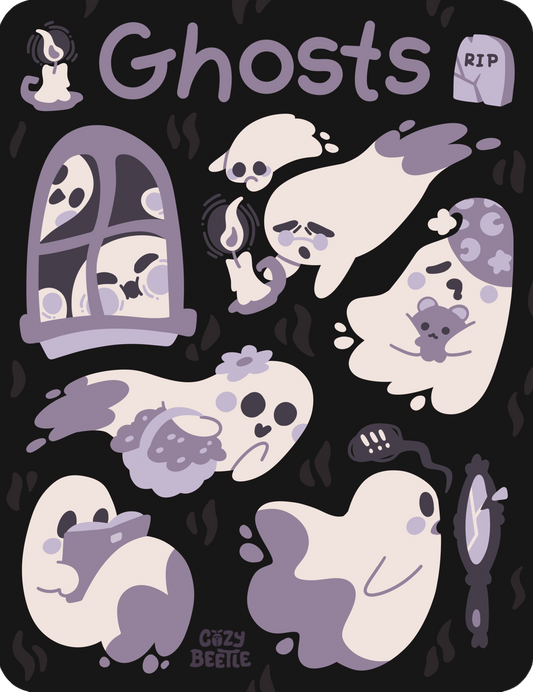 Ghosts Sticker Sheet